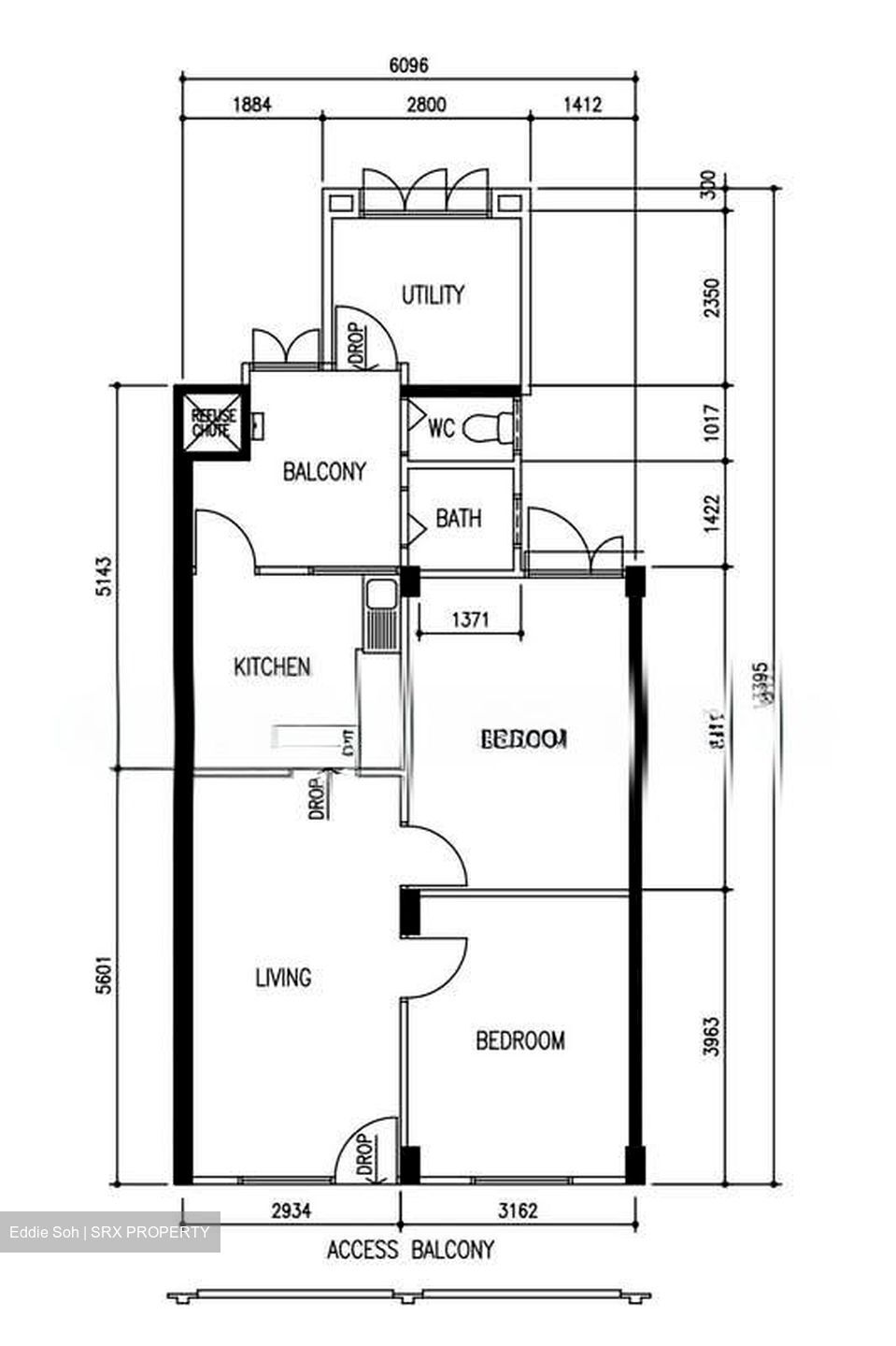 Blk 126 Lorong 1 Toa Payoh (Toa Payoh), HDB 3 Rooms #543454891